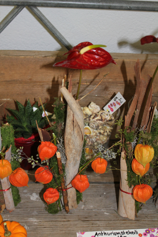 Anthuriumstehstrauss herbstlich