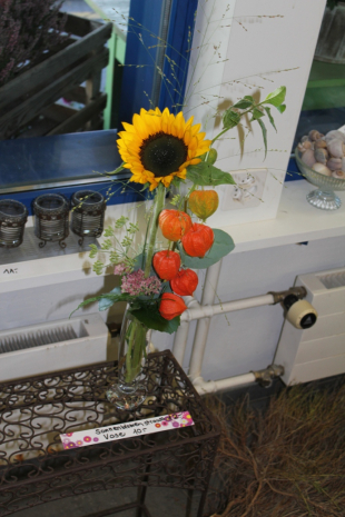 Sonnenblume ausgarniert
