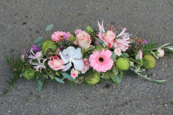 Tischdekoration in rosa (ausgeliefert in Boll Utzigen am 13. November 2015)