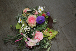 Blumenstrauss rosa violett (ausgeliefert in Oberthal am 19. Februar 2015)