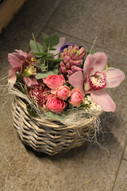 Blumengesteck rosa (Ausgeliefert in Signau am 2. Februar 2016)