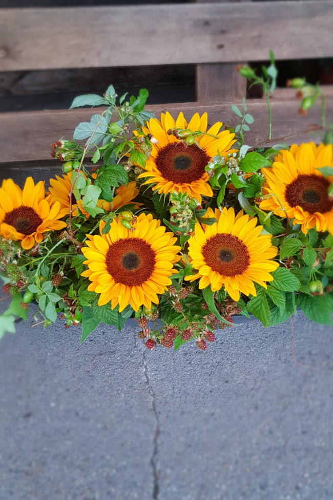Texupday Herbst Garten-Flagge – Sonnenblumen-Feld Design, 30,5 X 45,7 Cm, Aus Wetterfestem Polyester