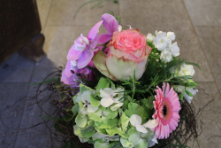 Blumenstrauss rosa weiss (ausgeliefert in Grosshöchstetetn am 17. Juni 2016)