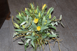Tulpenstrauss in Gelb (ausgeliefert in Münsingen am 29. Januar 2016)