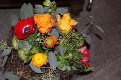 Blumenstrauss in warmen Farben (ausgeliefert in Schlosswil am 12. Januar 2016)