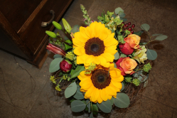 Blumenstrauss mit Sonnenblumen (ausgeliefert in Worb am 4. Juni 2014)