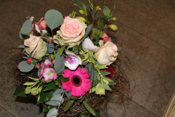 Blumenstrauss rosa weiss (ausgeliefert in Grosshöchstetten am 4. März 2016)