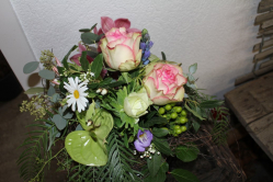 Blumenstrauss rosa weiss (ausgeliefert in Grosshöchstetten am 24. Januar 2015)