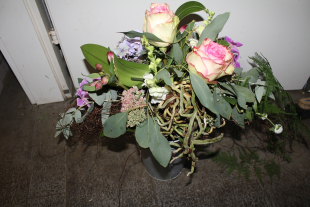 Bogenstrauss rosa weiss Preis 45.- (6.9.12)