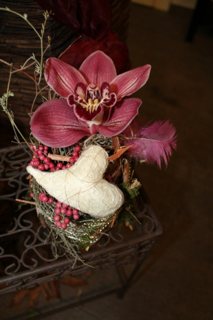 Cymbidium in natürlichem Gefäss