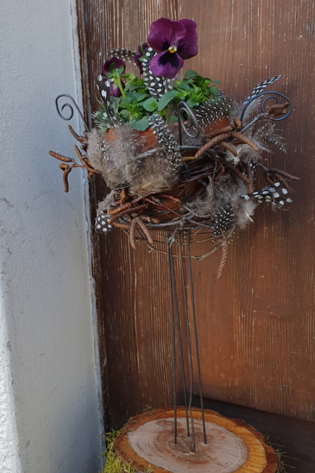 Naturdeko Idee für den Frühling zum selber machen. DIY Anleitung