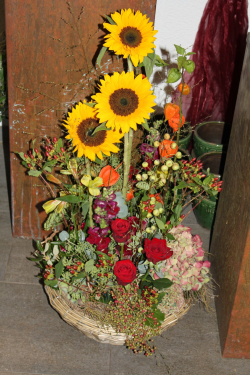 Herbstgesteck (abgeholt im Laden am 12. September 2013)
