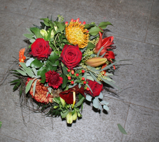 Herbststrauss vermischt mit exotischem (ausgeliefert in Mirchel am 3.11.12)