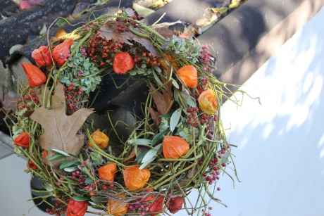 Herbstlicher Türkranz