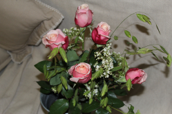 Rosenstrauss rosa mit Anna Rosen (ausgeliefert am 8. Februar 2016 in Walkringen)