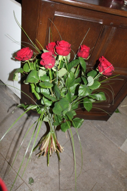 Rosenstrauss rot (ausgeliefert in Stettlen am 14. Februar 2015)