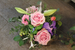 Bluemnstrauss rosa (ausgeliefert in Häutligen am 13. Februar 2015)