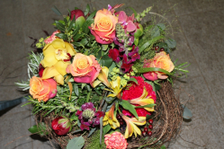 Blumenstrauss orange gelb (ausgeliefert in Münsingen am 2. Juni 2014)