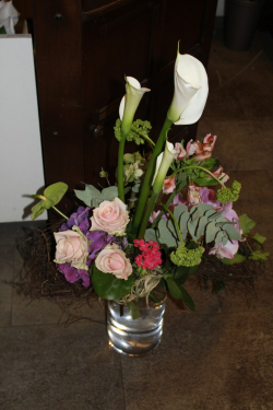 Blumenstrauss exotisch rosa weiss (ausgeliefert am 9. Mai 2015)