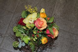 Strauss orange rot (ausgeliefert in Grosshöchstetten am 14. Februar 2014)