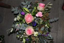 Strauss rosa weiss (abgeholt im laden am 11. Januar 13)