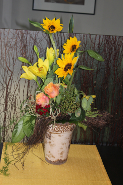 Strauss mit Sonnenblumen (ausgeliefert in Schlosswil am 8. Juni 2013)