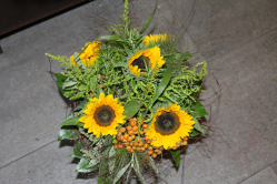 Sonnenblumenstrauss (ausgeliefert in Zäziwil am 16. August 2013)