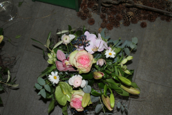 Blumenstrauss rosa weiss (abegholt im Laden am 9. Januar 13)