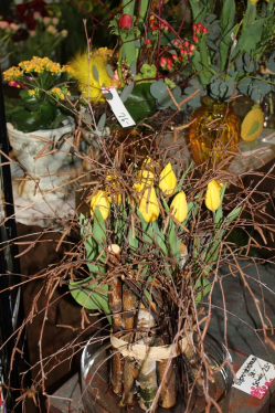 Tulpenstehstrauss gelb (ausgeliefert in Häutligen am 28. März 2013)