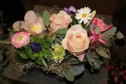 Gesteck rosa (ausgeliefert in Grosshöchstetettn am 4. Februar 2014)