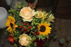 Blumenstrauss mit Sonnenblumen (ausgeliefert in Konolfingen am 24. Mai 2014)