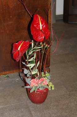 Gesteck exotisch (ausgeliefert in Konolfingen am 4. Februar 2014)