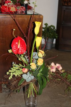 Exotischer Strauss (ausgeliefert in Grosshöchstetten am 19. Februar 2014) 