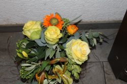 Strauss gelb orange (Ausgeliefert in Oberthal am 23. Januar 2014)