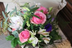 Strauss rosa weiss (ausgeliefert in Grosshöchstetten am 25. Januar 2014)